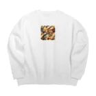 Dancing Sweets のダンシングクレープ Big Crew Neck Sweatshirt