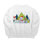 ブッディズムのほーはいさんクリスマス Big Crew Neck Sweatshirt