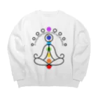 CyberArmadilloの土星（SHANI）のガヤトリマントラ Big Crew Neck Sweatshirt