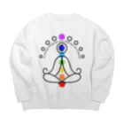 CyberArmadilloの月のガヤトリマントラ Big Crew Neck Sweatshirt