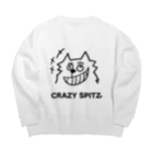 ehime@けだま&もち＆すみのCRAZY SPITZ「HA HA HA」 Big Crew Neck Sweatshirt