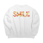 junichi-goodsのバルーン文字「SMILE」（赤色系） Big Crew Neck Sweatshirt