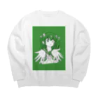 土下座入店くんのツインテールちゃん Big Crew Neck Sweatshirt