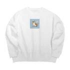 WshopTYのにゃるほどキャッツ Big Crew Neck Sweatshirt