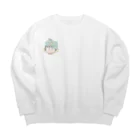 びーんずしょっぷのぐりんぴー Big Crew Neck Sweatshirt