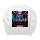 KenySignsの電脳時代の最後の晩餐のイラストグッズ Big Crew Neck Sweatshirt