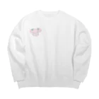 びーんずしょっぷのみるきー Big Crew Neck Sweatshirt