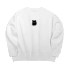 thesocksのくつねこ Big Crew Neck Sweatshirt