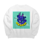 森本雄也の石見神楽_八岐大蛇＠mediumblue Big Crew Neck Sweatshirt