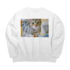 34のかわいい Big Crew Neck Sweatshirt