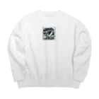 Emperor's FlightのFlying_penguin05 Big Crew Neck Sweatshirt