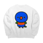 いんこ屋堂のゴシキセイガイインコ Big Crew Neck Sweatshirt