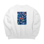 BUNNY-ONLINEのBUNNY-ART No.07 アメコミヴィンテージ Big Crew Neck Sweatshirt