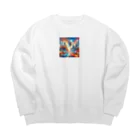 shigetomeのビビッド・ヴァレンシア Big Crew Neck Sweatshirt