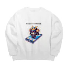 ビーナスキュートちゃんのミニサムライ、メガテック Big Crew Neck Sweatshirt