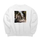 サーフサイドファッションのパームラインクルーズ Big Crew Neck Sweatshirt