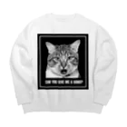 野良猫は星空の夢を見るの手を貸してくれない？ - 猫 Big Crew Neck Sweatshirt