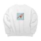 sayuridrumsのドラムグッズのダブルストローク Big Crew Neck Sweatshirt