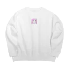 ふわふわうさぎのふわうさちゃん Big Crew Neck Sweatshirt