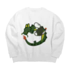 nonoarikuiのたつどし Big Crew Neck Sweatshirt