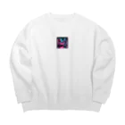 goo1の夜のドライブ Big Crew Neck Sweatshirt