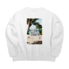 Studio L.O.Lのメッセージ【I'ts OK so just LAUGH!】 Big Crew Neck Sweatshirt