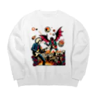 UNchan(あんちゃん)    ★unlimited★の悪魔とランデブー Big Crew Neck Sweatshirt