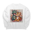 enryuu'sCLUBのPrettywithタイガー＆ドラゴン Big Crew Neck Sweatshirt