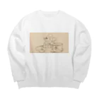 mickeymouse2024の【100個限定】懐かしのミッキー＆ミニー Big Crew Neck Sweatshirt