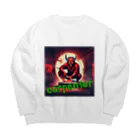 職人たちを応援したいの大工は道具の手入れに命をかける Big Crew Neck Sweatshirt