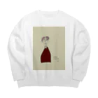 sorbericaの一筆書きドレスの女性 Big Crew Neck Sweatshirt