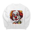 zakimaroのクレイジーピエロ Big Crew Neck Sweatshirt