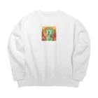 junji8000のかわいい創造のタツノオトシゴ Big Crew Neck Sweatshirt