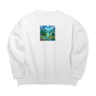 タマちゃんの秘密の妖精の谷 Big Crew Neck Sweatshirt