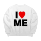 【シリーズ】おもしろ格言ショップの【おふざけシリーズ】I♡ME Big Crew Neck Sweatshirt