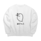 usabit.のぐっず屋さんのみじんこ Big Crew Neck Sweatshirt