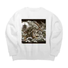 Moichi Designs Shop-2023の龍虎双舞 Big Crew Neck Sweatshirt