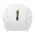 KYONDAのさみしがりごにゃん Big Crew Neck Sweatshirt