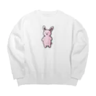 みつまめこshopのポテっとうさぎ Big Crew Neck Sweatshirt