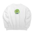 にんにんにんじゃの抹茶の小人 Big Crew Neck Sweatshirt