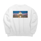 花の屋のsky星を紡ぐ子どもたち Big Crew Neck Sweatshirt