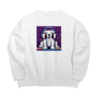 mellowのDJわんこ Big Crew Neck Sweatshirt