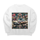 E16の1950年フォード・サンダーバード Big Crew Neck Sweatshirt