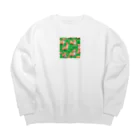 guppy_papaの小さな体に大きな魅力。ちわわのアートで心地よい癒しタイム Big Crew Neck Sweatshirt