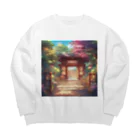 jampackの【風景】寺院 Big Crew Neck Sweatshirt