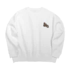 maonyaのアウトドア猫 Big Crew Neck Sweatshirt