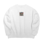 　Mtスペースの和傘 Big Crew Neck Sweatshirt