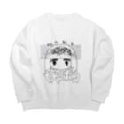 冬眠ﾁｬﾝのゼツボウ少女 Big Crew Neck Sweatshirt