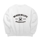 グラフィンのNO RICE NO LIFE ノーライスノーライフ Big Crew Neck Sweatshirt