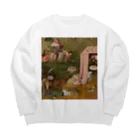 世界美術商店の大食と快楽の寓意 / Allegory of Intemperance Big Crew Neck Sweatshirt